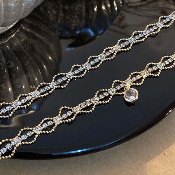 chains lace feeling metal short choker for women french style fairy clavicular chain necklace instaram vintage crystal padent, Silver
chains lace feeling metal short choker for women french style fairy clavicular chain necklace instaram vintage crystal padent, Silver
