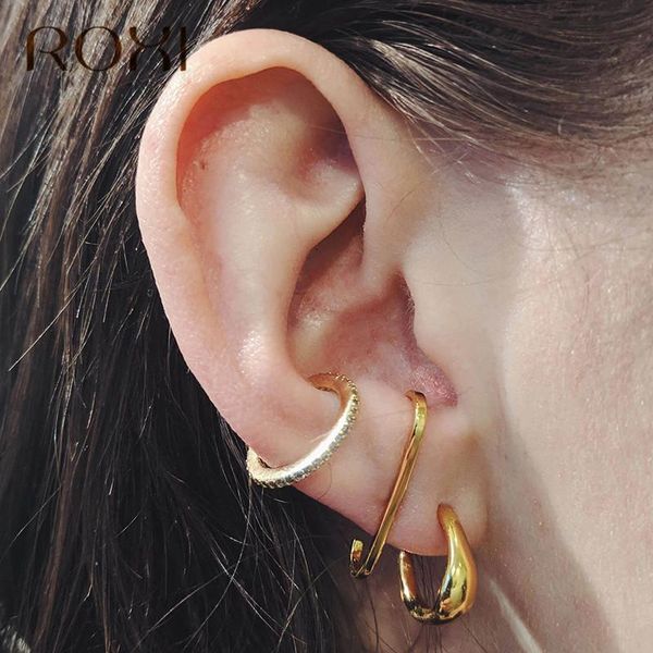 stud roxi 925 sterling silver simple geometric earrings for women elegant wedding handmade jewelry accessories party brincos, Golden;silver
stud roxi 925 sterling silver simple geometric earrings for women elegant wedding handmade jewelry accessories party brincos, Golden;silver
