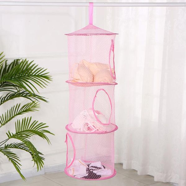 laundry storage & organization breathable bathroom hanging bag mesh cage three-layer basket foldable underwear drying
laundry storage & organization breathable bathroom hanging bag mesh cage three-layer basket foldable underwear drying