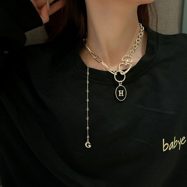 pendant necklaces fashion gold color crystal tassel letter h geometric necklace for men women couple hip hop punk jewelry gift wholesale, Silver
pendant necklaces fashion gold color crystal tassel letter h geometric necklace for men women couple hip hop punk jewelry gift wholesale, Silver