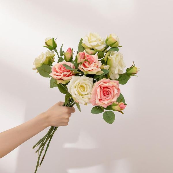 decorative flowers & wreaths 1pc rose silk artificial bouquet fake for home wedding decoration indoor arrangement bulk
decorative flowers & wreaths 1pc rose silk artificial bouquet fake for home wedding decoration indoor arrangement bulk