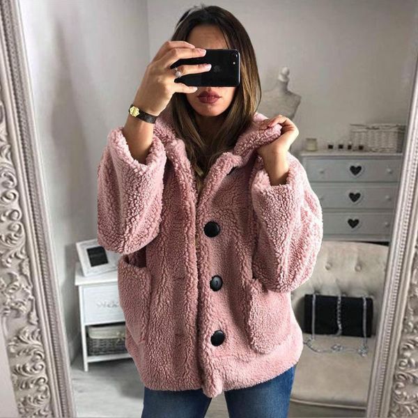 women's jackets womens and coats winter teddy coat women faux fur jacket thick warm plush plus size overcoat casaco femini o6s5, Black;brown
women's jackets womens and coats winter teddy coat women faux fur jacket thick warm plush plus size overcoat casaco femini o6s5, Black;brown