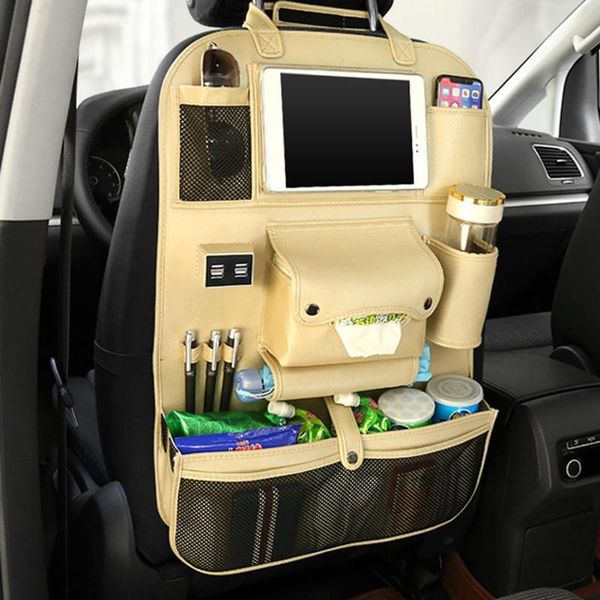 car organizer pu leather backseat 4 usb port multi pocket storage bag seat back kick mat protector auto interior stowing nets
car organizer pu leather backseat 4 usb port multi pocket storage bag seat back kick mat protector auto interior stowing nets