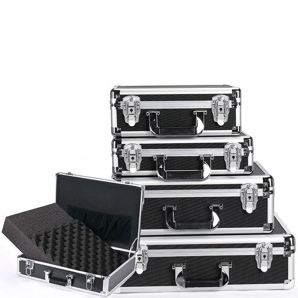 tool organizers aluminum toolbox shockproof case portable equipment instrument aviation file outdoor box with foam
tool organizers aluminum toolbox shockproof case portable equipment instrument aviation file outdoor box with foam