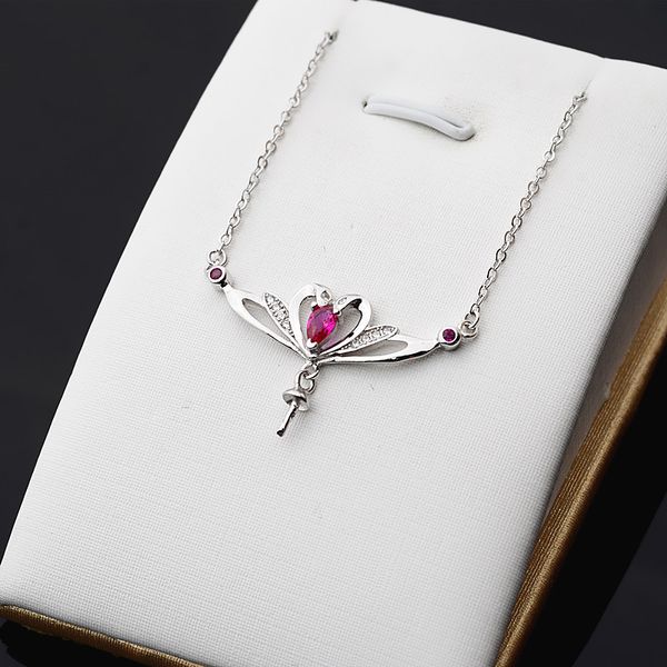 diy jewelry accessories s925 silver pendant necklace female pearl empty support clavicle pendant set chain 353
diy jewelry accessories s925 silver pendant necklace female pearl empty support clavicle pendant set chain 353