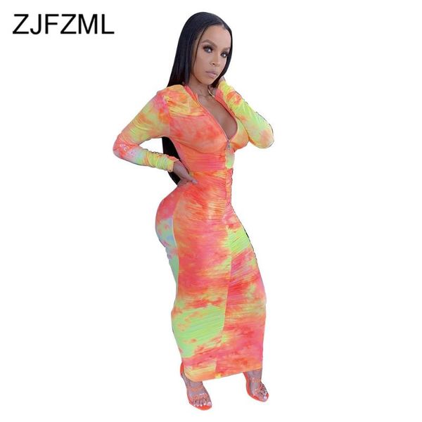 casual dresses women tie dye print full sleeve bandage dress ruched fitness skinny zipper up vestid de mujer streetwear colorful slim fit, Black;gray
casual dresses women tie dye print full sleeve bandage dress ruched fitness skinny zipper up vestid de mujer streetwear colorful slim fit, Black;gray