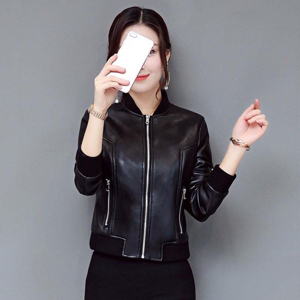 women's leather & faux england style women jacket moto biker womens pu jackets o neck motorcycle coat, Black
women's leather & faux england style women jacket moto biker womens pu jackets o neck motorcycle coat, Black