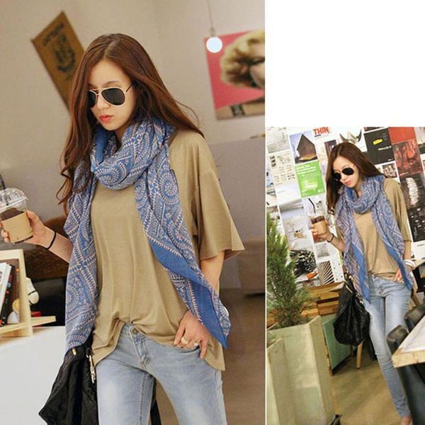 scarves @ lady women silk scarf vintage long soft printed shawl wrap bufandas invierno mujer face cover wraps, Blue;gray
scarves @ lady women silk scarf vintage long soft printed shawl wrap bufandas invierno mujer face cover wraps, Blue;gray