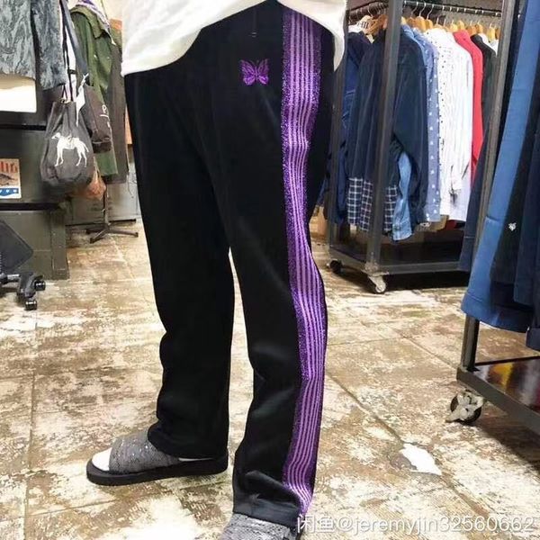 men's pants masculino feminino fita roxa listrado awge sweatpants borboleta bordado jogger agulhas calas ip6z, Black
men's pants masculino feminino fita roxa listrado awge sweatpants borboleta bordado jogger agulhas calas ip6z, Black