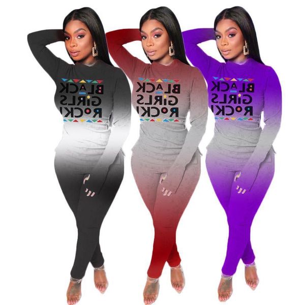 women's two piece pants europe and america autumn winter changing color alphabet printing fashion long sleeve home wear for women, White
women's two piece pants europe and america autumn winter changing color alphabet printing fashion long sleeve home wear for women, White