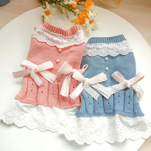dog apparel pink knitted dress shirt lace pearl decor o-neck bowknot fabric night sleeveless wrap ruffle dresses for girls princess xl
dog apparel pink knitted dress shirt lace pearl decor o-neck bowknot fabric night sleeveless wrap ruffle dresses for girls princess xl