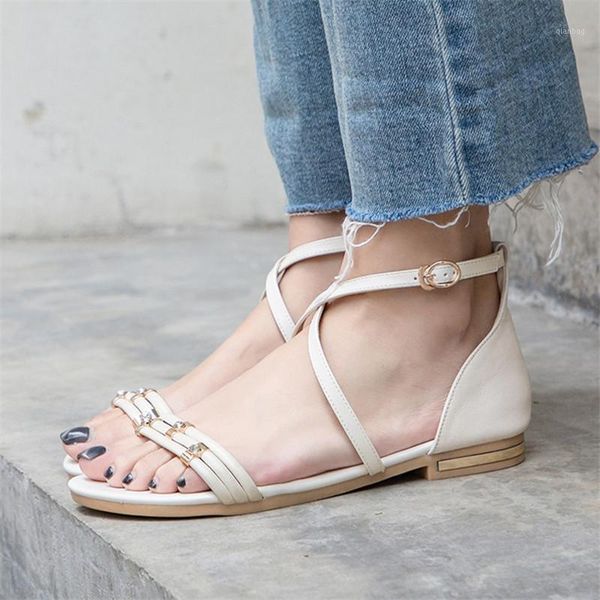 women genuine leather sandals 2021 summer casual ladies flat open toe ankle strap flip flop shoes1, Black
women genuine leather sandals 2021 summer casual ladies flat open toe ankle strap flip flop shoes1, Black