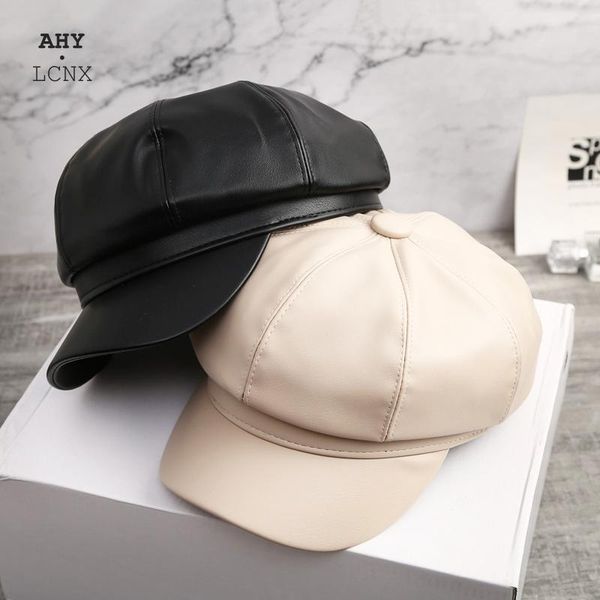 berets casual autumn winter women's beret pu leather sboy cap fashion painter female korean octagonal women, Blue;gray
berets casual autumn winter women's beret pu leather sboy cap fashion painter female korean octagonal women, Blue;gray