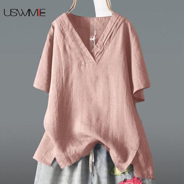 women's t-shirt 2021 summer t shirt women art leisure brief pure color short sleeve irregular hem loose v-neck casual comfort plus size, White
women's t-shirt 2021 summer t shirt women art leisure brief pure color short sleeve irregular hem loose v-neck casual comfort plus size, White