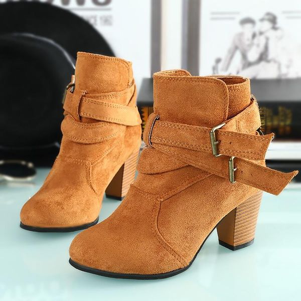 boots fashion winter ankle for woman nice pu leather low heel buckle square short, Black
boots fashion winter ankle for woman nice pu leather low heel buckle square short, Black