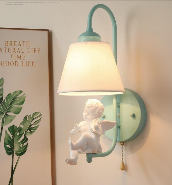nordic modern aisle living room bedroom bedside light pastoral bird little angel violin trumpet children's wall lamp , e14
nordic modern aisle living room bedroom bedside light pastoral bird little angel violin trumpet children's wall lamp , e14