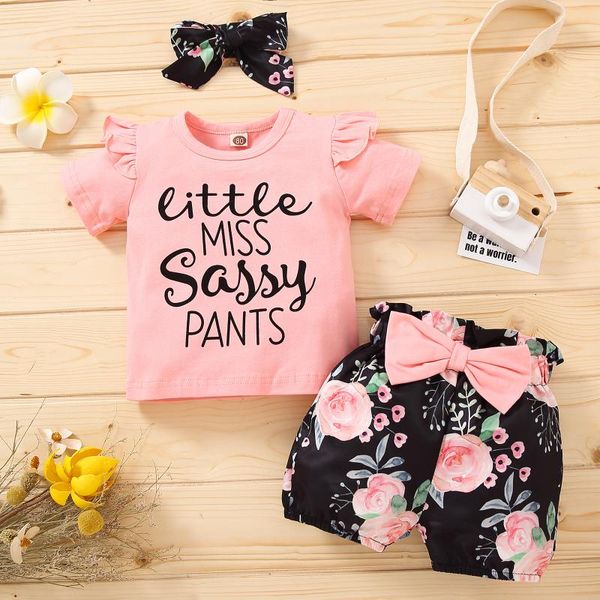 clothing sets 3pcs infant casual outfits baby girl letter print sleeve round neck t-shirt + shorts with bowknot headband, White
clothing sets 3pcs infant casual outfits baby girl letter print sleeve round neck t-shirt + shorts with bowknot headband, White