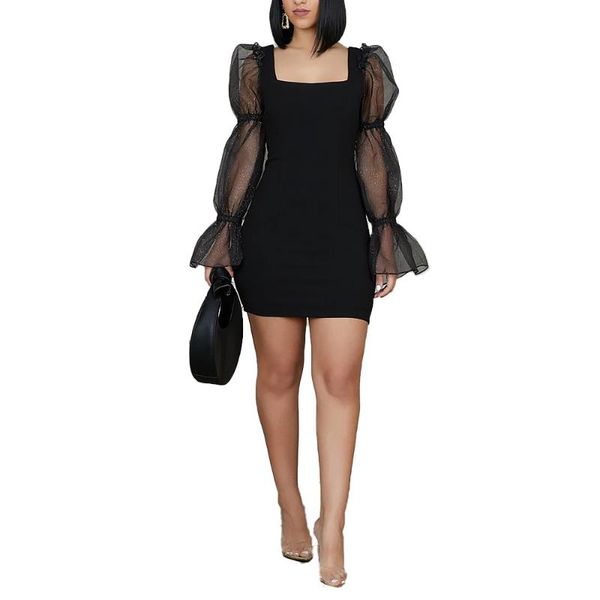 black party dresses for women sheer mesh long sleeve square collar slim bodycon elastic lady casual mini dress sundress, Black;gray
black party dresses for women sheer mesh long sleeve square collar slim bodycon elastic lady casual mini dress sundress, Black;gray