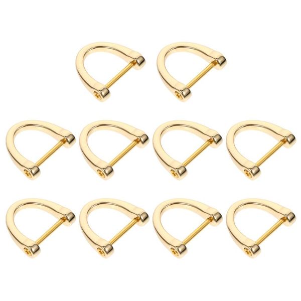 charms 10pcs bag d-shaped rings removable screw versatile belt clasps ring buckle, Bronze;silver
charms 10pcs bag d-shaped rings removable screw versatile belt clasps ring buckle, Bronze;silver