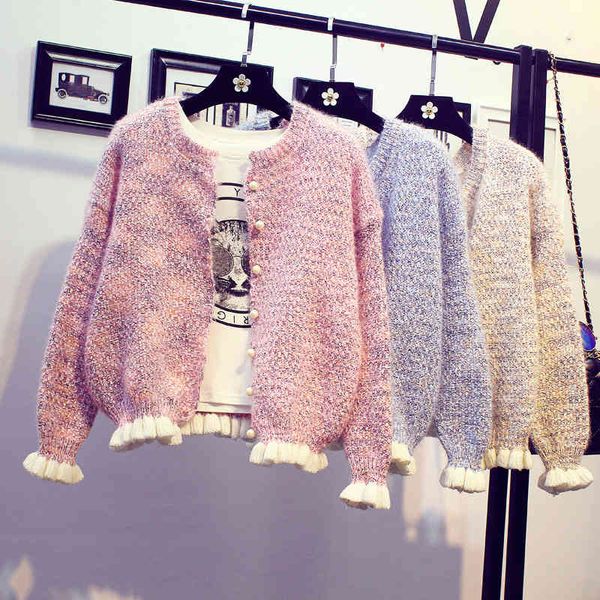 women's knits & tees autumn knitted short cardigan sweater fashion long sleeve knit jacket casual loose cardigans 14ir, White
women's knits & tees autumn knitted short cardigan sweater fashion long sleeve knit jacket casual loose cardigans 14ir, White
