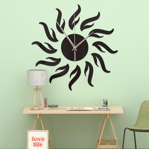 wall clocks creative acrylic mirror sticker sun modern clock living room bedroom decor home
wall clocks creative acrylic mirror sticker sun modern clock living room bedroom decor home