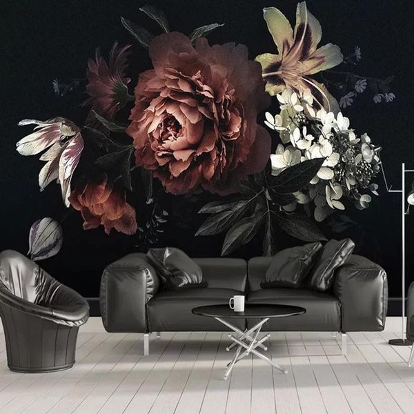 custom any size 3d mural self adhesive wallpaper modern black hand painted flowers wall paper living room bedroom background wallpapers
custom any size 3d mural self adhesive wallpaper modern black hand painted flowers wall paper living room bedroom background wallpapers