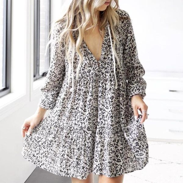 casual dresses mini dress women print leopard long sleeve v neck club party night loose plus size summer feminino vestidos, Black;gray
casual dresses mini dress women print leopard long sleeve v neck club party night loose plus size summer feminino vestidos, Black;gray