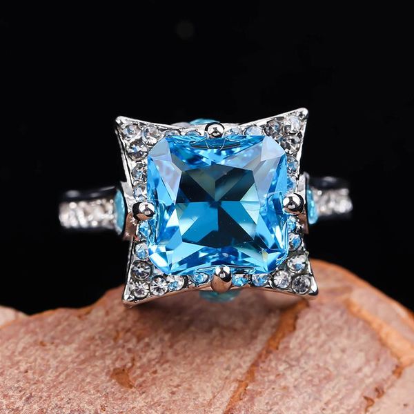 wedding rings square sea blue cz for women fashion micro paved rhinestones couple jewelry party exquisite gift m716, Slivery;golden
wedding rings square sea blue cz for women fashion micro paved rhinestones couple jewelry party exquisite gift m716, Slivery;golden