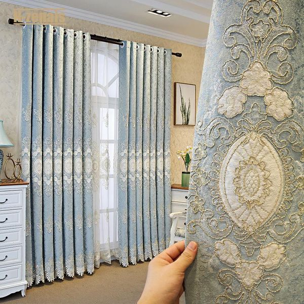 curtain & drapes custom european-style embroidered chenille curtains for living room and bedroom modern luxury 
curtain & drapes custom european-style embroidered chenille curtains for living room and bedroom modern luxury