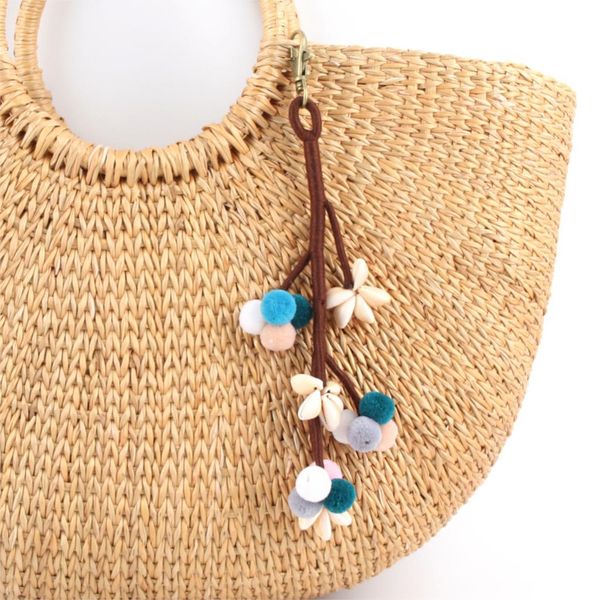 1 Pc Boho Style Summer Beach Tree Shell Keychains With Colorful Pompom For Women Bag Hanging Wallet Pendant Jewelry E2365/E2710
1 Pc Boho Style Summer Beach Tree Shell Keychains With Colorful Pompom For Women Bag Hanging Wallet Pendant Jewelry E2365/E2710