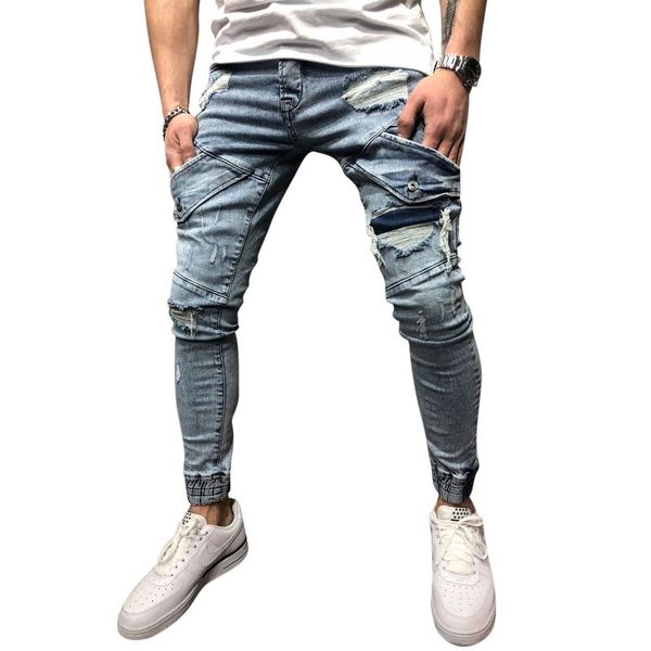 men's jeans arrival men ripped all-match slim-fit stitching ragged trousers suitable for casual dating and travel parties xs-3xl, Blue
men's jeans arrival men ripped all-match slim-fit stitching ragged trousers suitable for casual dating and travel parties xs-3xl, Blue