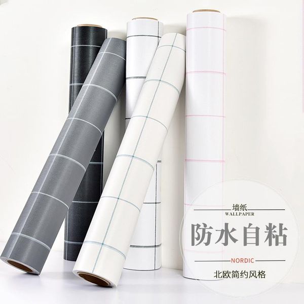 wallpapers simple check line pvc self adhesive wallpaper nordic ins style black and white college dormitory back glue
wallpapers simple check line pvc self adhesive wallpaper nordic ins style black and white college dormitory back glue