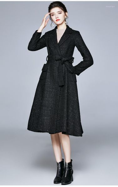 women's wool & blends zuoman women autumn winter elegant blend jacket coat female vintage designer long black outerwear coats
women's wool & blends zuoman women autumn winter elegant blend jacket coat female vintage designer long black outerwear coats