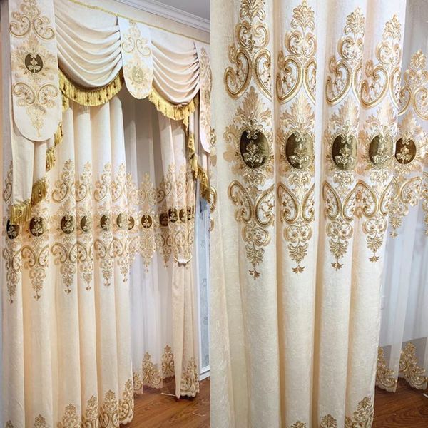 european-style curtains for living dining room bedroom chenille embroidered light luxury beige valance tulle curtain & drapes
european-style curtains for living dining room bedroom chenille embroidered light luxury beige valance tulle curtain & drapes