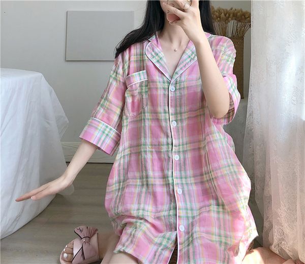 women's sleepwear spring summer plaid pajamas set korean shirt + shorts pant two piece suit home clothes casual loose women sleepwear p, Black;red
women's sleepwear spring summer plaid pajamas set korean shirt + shorts pant two piece suit home clothes casual loose women sleepwear p, Black;red