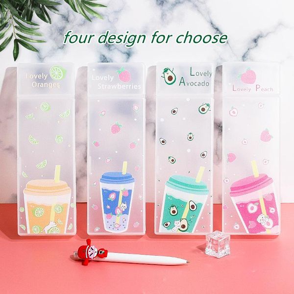 pencil cases creative transparent frosted student school stationery box cartoon fruit pattern plastic pen case
pencil cases creative transparent frosted student school stationery box cartoon fruit pattern plastic pen case