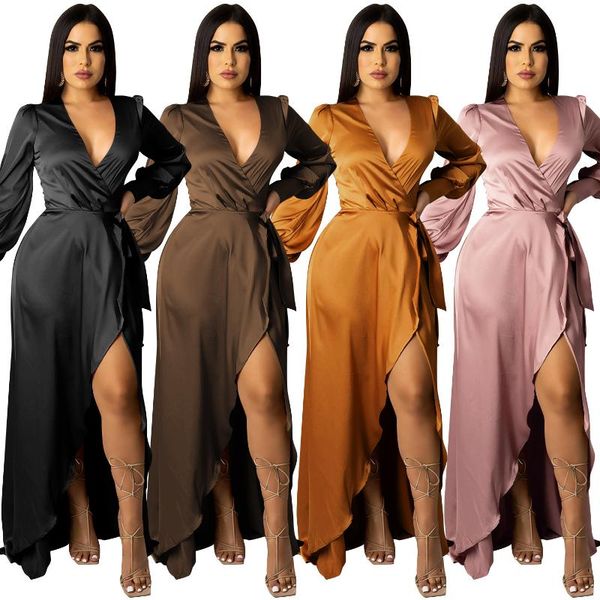 casual dresses charming women party dress printed long sleeve v-neck lace up side split ladies clothes 2022 arrival, Black;gray
casual dresses charming women party dress printed long sleeve v-neck lace up side split ladies clothes 2022 arrival, Black;gray