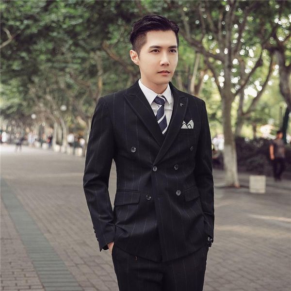 men suits 2 pieces jacket pants business uniform office suit wedding groom tuexdo slim fit casual formal asian size mens sets men's & b, White;black
men suits 2 pieces jacket pants business uniform office suit wedding groom tuexdo slim fit casual formal asian size mens sets men's & b, White;black