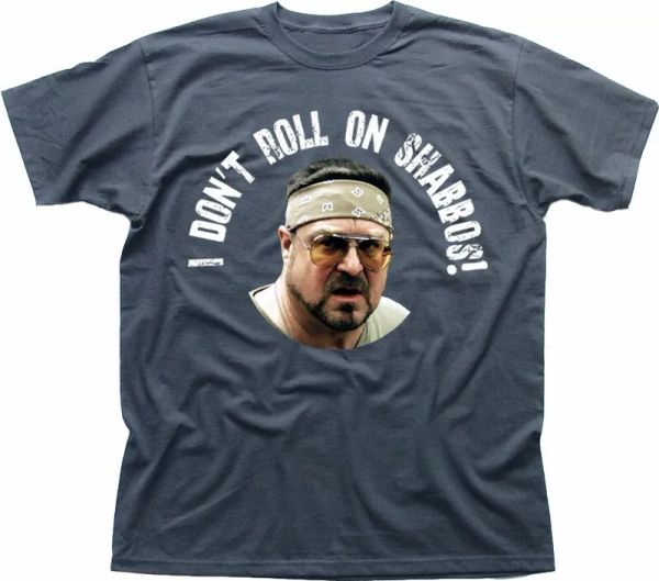 big lebowski walter sobchak i don't roll on shabbos over the line t-shirt 9197, White;black
big lebowski walter sobchak i don't roll on shabbos over the line t-shirt 9197, White;black
