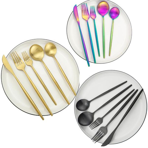 dinnerware sets 5pcs colorful cutlery set matte 304 stainless steel dessert knife fork spoon western flatware silverware
dinnerware sets 5pcs colorful cutlery set matte 304 stainless steel dessert knife fork spoon western flatware silverware