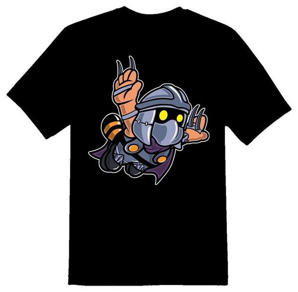 super shredder cartoon tee shirt black or white, White;black
