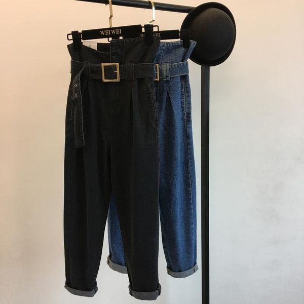 women's jeans 2021 lady bud sashes 2 color solid thicken regular pants high waist student slim long trousers, Blue
women's jeans 2021 lady bud sashes 2 color solid thicken regular pants high waist student slim long trousers, Blue