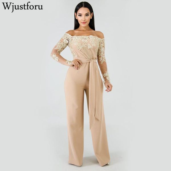 women's jumpsuits & rompers wjustforu floral printed jumpsuit for women off shoulder fashion bandage lace bodysuit female boducon wide, Black;white
women's jumpsuits & rompers wjustforu floral printed jumpsuit for women off shoulder fashion bandage lace bodysuit female boducon wide, Black;white