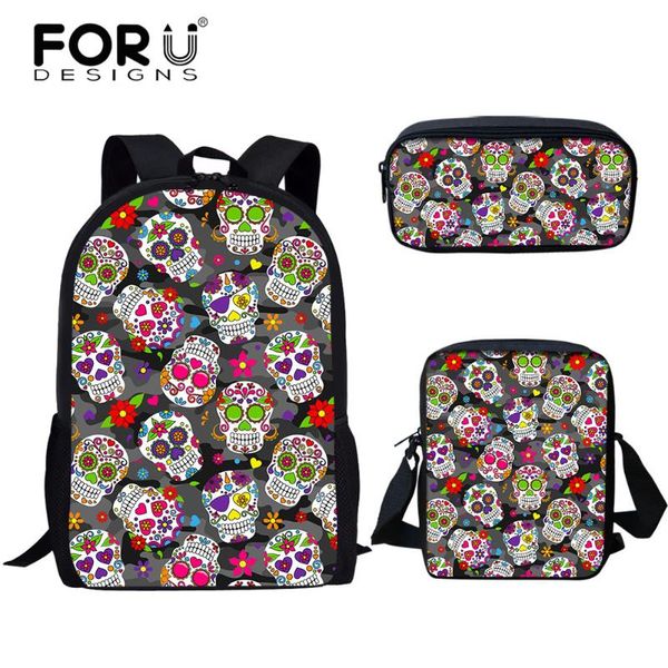 backpack forudesigns children school bags 3 pcs/set fashion gothic skull casual kids book shoulder bookbags mochila escolar
backpack forudesigns children school bags 3 pcs/set fashion gothic skull casual kids book shoulder bookbags mochila escolar