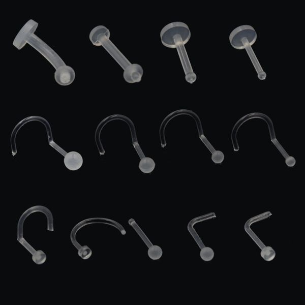 acrylic plastic soft rod ear nail transparent invisible nose eyebrow human body piercing jewelry
acrylic plastic soft rod ear nail transparent invisible nose eyebrow human body piercing jewelry