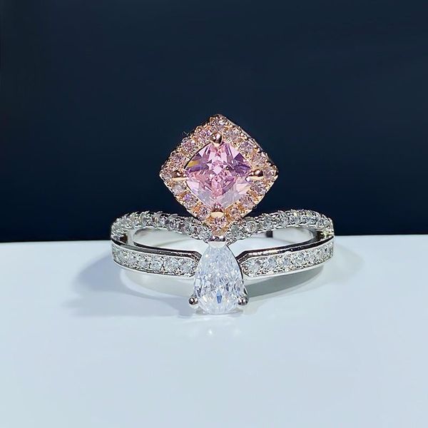 cluster rings 2021 charm 5*5mm 0.5ct square cut citrine pink gemstone adjustable for women holiday birthday fine jewelry gifts, Golden;silver
cluster rings 2021 charm 5*5mm 0.5ct square cut citrine pink gemstone adjustable for women holiday birthday fine jewelry gifts, Golden;silver