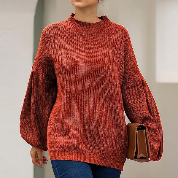 women's sweaters fashion casual autumn winter loose female high street solid pullover lantern sleeve knitted, White;black
women's sweaters fashion casual autumn winter loose female high street solid pullover lantern sleeve knitted, White;black
