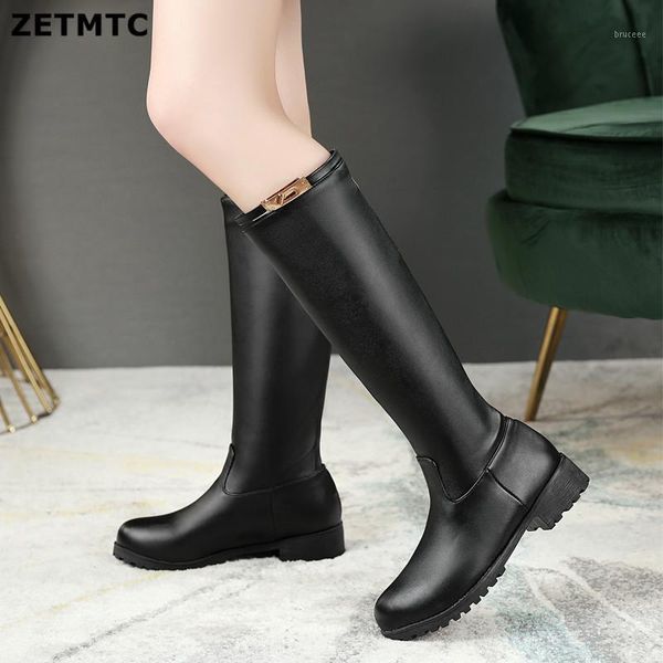 boots zetmtc autumn winter mid-calf women flats heels warm plush pu leather knee1, Black
boots zetmtc autumn winter mid-calf women flats heels warm plush pu leather knee1, Black