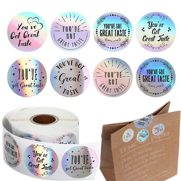 gift wrap 500pcs "thank you" "you've got great taste" stickers holographic silver rainbow self adhesive mail seal l
gift wrap 500pcs "thank you" "you've got great taste" stickers holographic silver rainbow self adhesive mail seal l