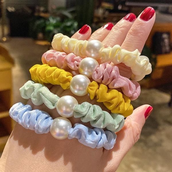 hair accessories korean pearl intestine ring rope for girls kids sweet candy color wild elastic ties ponytail holder, Slivery;white
hair accessories korean pearl intestine ring rope for girls kids sweet candy color wild elastic ties ponytail holder, Slivery;white